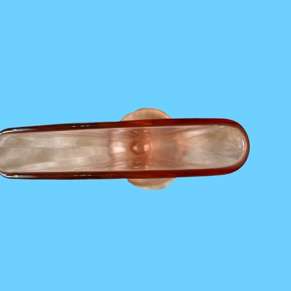 vintage pink depression era pink glass vase - Picture 2 of 6